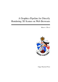 A Graphics Pipeline for Directly Rendering 3D Scenes on Web Browsers