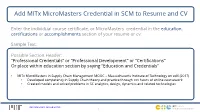 Add Mitx Credentials to Resume and Linkedin.Pptx
