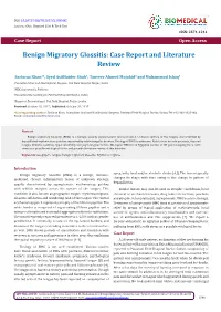 Benign Migratory Glossitis: Case Report and Literature Review