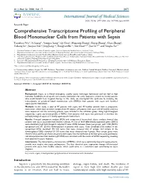 Comprehensive Transcriptome Profiling of Peripheral Blood