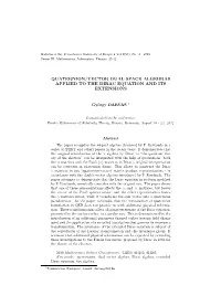 Darvas, G.: Quaternion/Vector Dual Space Algebras Applied to the Dirac