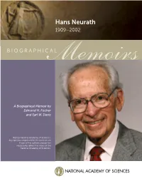 Hans Neurath 1909–2002