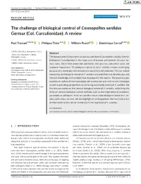 The Challenge of Biological Control of Cosmopolites Sordidus Germar (Col