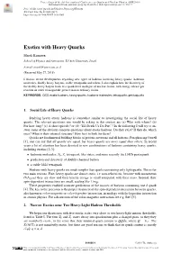Exotics with Heavy Quarks
