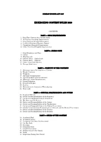 Kickboxing Contest Rules 2020