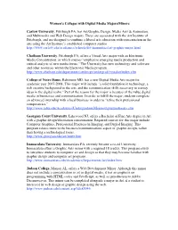 Women's Colleges with Digital Media Majors/Minors Carlow University