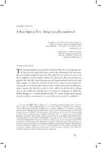 A Root Split in Two: Mengzi 3A5 Reconsidered