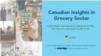 Canadian Insights in Grocery Sector