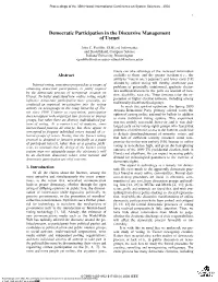 Democratic Participation in the Discursive Management of Usenet