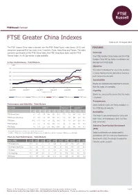 FTSE Greater China Indexes