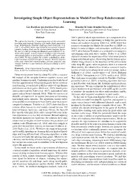 Investigating Simple Object Representations in Model-Free Deep Reinforcement Learning