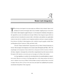 Monte Carlo Integration