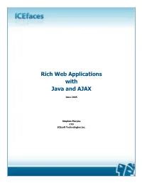 Rich Web Applications with Java and AJAX