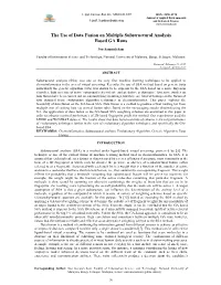 The Use of Data Fusion on Multiple Substructural Analysis Based GA Runs