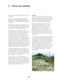 6. Survey and Monitoring