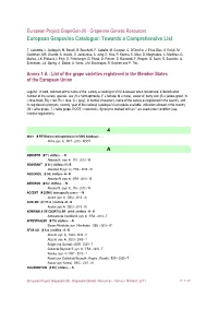European Project Grapegen 06 - Grapevine Genetic Resources - Version 18 March 2011 P
