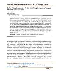 The Third World Perspective on the Cold War: Making Curriculum and Pedagogy Relevant in History Classrooms