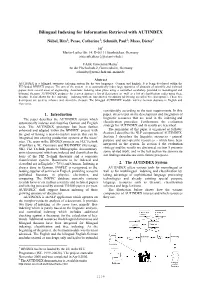 Bilingual Indexing for Information Retrieval with AUTINDEX