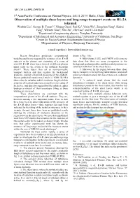 Observation of Multiple Shear Layers and Long-Range Transport Events on HL-2A Tokamak Wenbin Liu1, George R