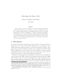 Resolving Too Big to Fail