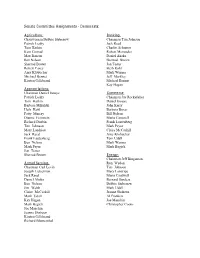 Senate Committee Assignments - Democrats