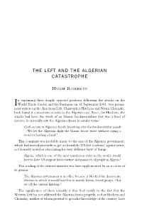 The Left and the Algerian Catastrophe