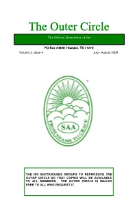 The Outer Circle the Official Newsletter of The
