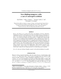 Tree-Climbing Mangrove Crabs: a Case of Convergent Evolution
