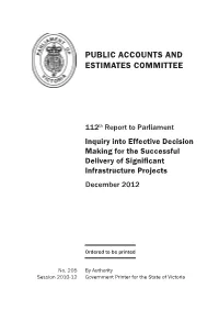 112 Infrastructure Inquiry FINAL