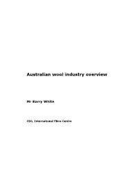Australian Wool Industry Overview
