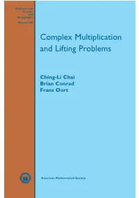 Complex Multiplication and Lifting Problems