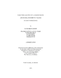 Early Declaration of a College Major and Its