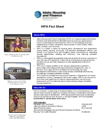 IHFA Fact Sheet