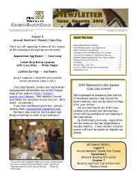 Newsletter Third Quarter 2018