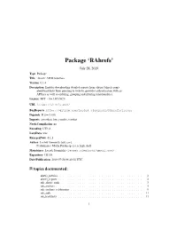 Package 'Rahrefs'