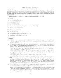 180: Counting Techniques