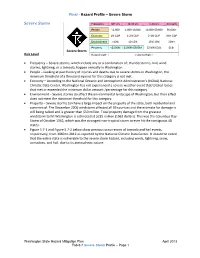 2013 Washington State Enhanced Hazard Mitigation Plan Severe Storm Hazard Profile