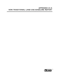 23-A Non-Traditional Land Use Baseline Report
