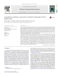 A Spaceborne Multisensor Approach to Monitor the Desiccation of Lake Urmia in Iran