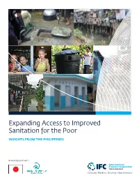 Expanding Access to Improved Sanitation for the Poor