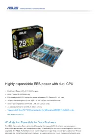 Highly Expandable EEB Power with Dual CPU