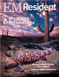 Managing Envenomations