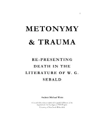 Metonymy & Trauma