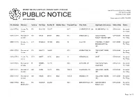 Public Notice &gt;&gt; Licensing and Management System Admin &gt;&gt;