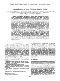 Aeolian Features on Venus Preliminary Magellan Results