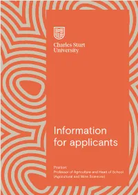 Information for Applicants