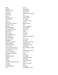 New Chris Delis Song List Export