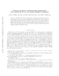 Optimal Additive Schwarz Preconditioning for Adaptive 2D IGA