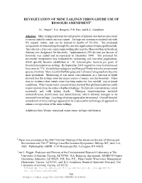 Revegetation of Mine Tailings Throughthe Use of Biosolid Amendment1
