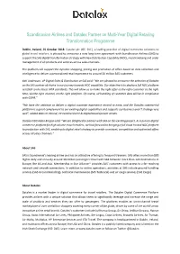Scandinavian Airlines and Datalex Partner on Multi-Year Digital Retailing Transformation Programme